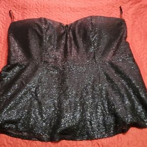 Torrid black strapless top